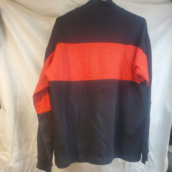 Marlboro Unlimited Gear Mens Black Red 1/3 Zip Collared Pullover Jacket Size M - Picture 6 of 8